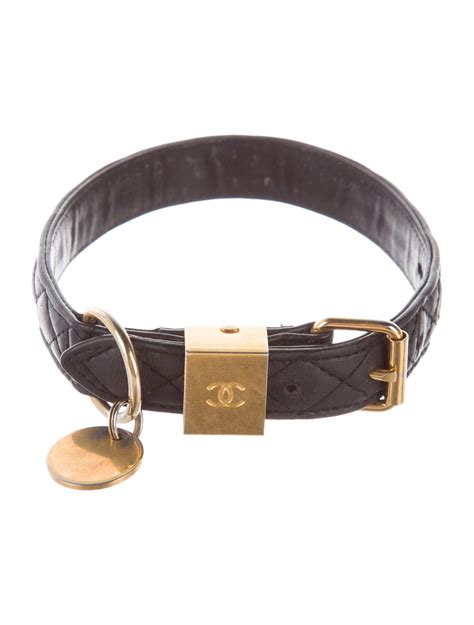 chanel quilted dog collar|Chanel dog leash.